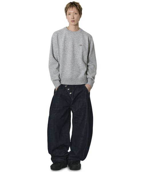 Openyard(オープンヤード)の「『Openyard/オープンヤード』MELLOW KNIT/メローニット(ニット/セーター・メンズ・ライトブルー/ブラック/グレー・M/L)」の17枚目の写真
