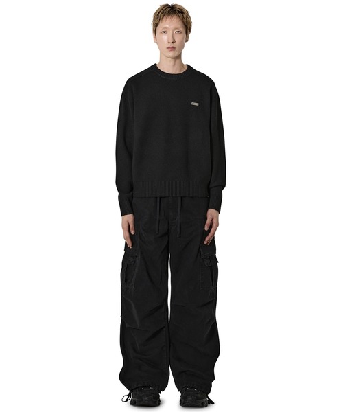 Openyard(オープンヤード)の「『Openyard/オープンヤード』MELLOW KNIT/メローニット(ニット/セーター・メンズ・ライトブルー/ブラック/グレー・M/L)」の12枚目の写真