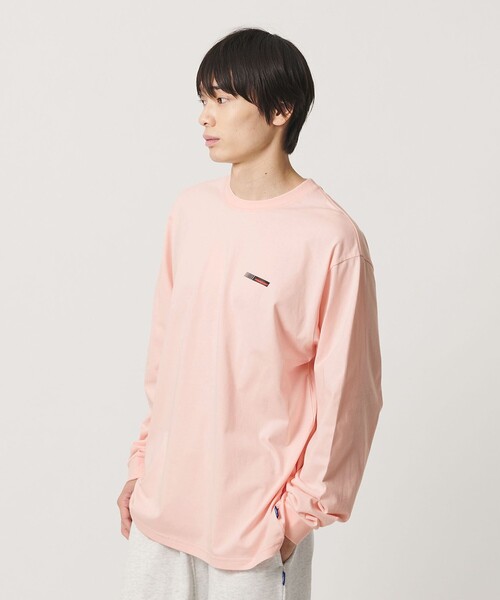 NICE WEATHER(ナイスウェザー)の「<NICE WEATHER>NICECOMP ロングスリーブ Tシャツ(Tシャツ/カットソー・メンズ・ダークグレー/ライトピンク/ホワイト・S/M/L)」の5枚目の写真