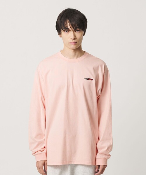 NICE WEATHER(ナイスウェザー)の「<NICE WEATHER>NICECOMP ロングスリーブ Tシャツ(Tシャツ/カットソー・メンズ・ダークグレー/ライトピンク/ホワイト・S/M/L)」の7枚目の写真