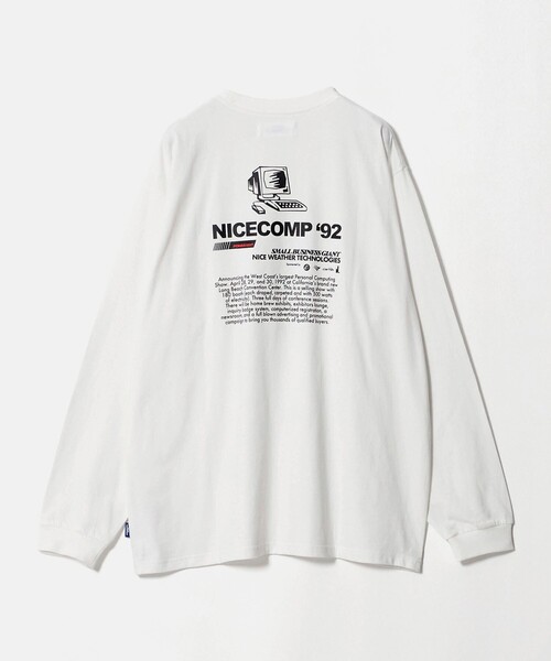 NICE WEATHER(ナイスウェザー)の「<NICE WEATHER>NICECOMP ロングスリーブ Tシャツ(Tシャツ/カットソー・メンズ・ダークグレー/ライトピンク/ホワイト・S/M/L)」の18枚目の写真