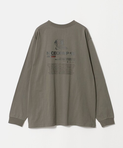 NICE WEATHER(ナイスウェザー)の「<NICE WEATHER>NICECOMP ロングスリーブ Tシャツ(Tシャツ/カットソー・メンズ・ダークグレー/ライトピンク/ホワイト・S/M/L)」の21枚目の写真
