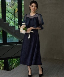 大きいサイズ 結婚式」に該当するドレス（ブルー・ネイビー/青色系