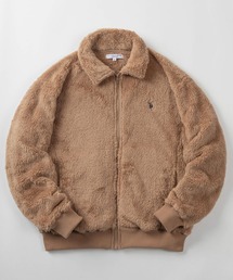 U.S. POLO ASSN.(ユーエスポロアッスン)の「【80】【U.S. POLO ASSN/ユー.エス. ポロアッスン】ポロ襟 ボアフリース ブルゾン/ジャケット/ライトアウター/ワンポイント刺繍/ダブルフェイス/トラッド/プレッピー/ユニセックス/レディース/メンズ(ブルゾン)」