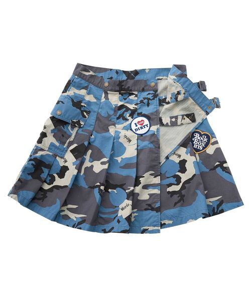 HYSTERIC GLAMOUR（ヒステリックグラマー）の「ミリタリープリーツラップスカート（スカート・レディース・カーキ系/ブルー系その他/カーキ/ブラック・MEDIUM/SMALL）」の13枚目の写真