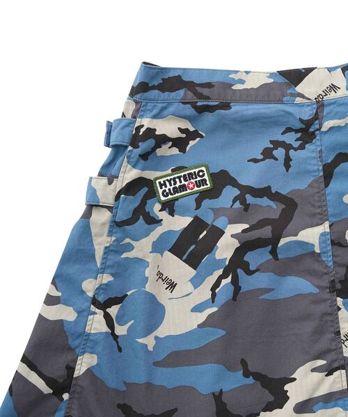 HYSTERIC GLAMOUR（ヒステリックグラマー）の「ミリタリープリーツラップスカート（スカート・レディース・カーキ系/ブルー系その他/カーキ/ブラック・MEDIUM/SMALL）」の15枚目の写真