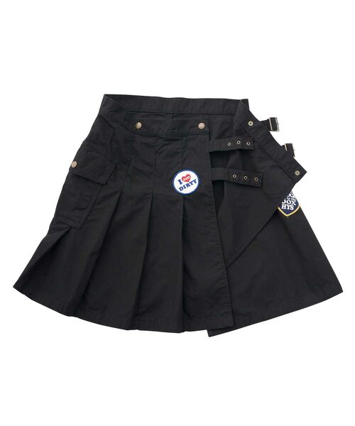 HYSTERIC GLAMOUR（ヒステリックグラマー）の「ミリタリープリーツラップスカート（スカート・レディース・カーキ系/ブルー系その他/カーキ/ブラック・MEDIUM/SMALL）」の18枚目の写真