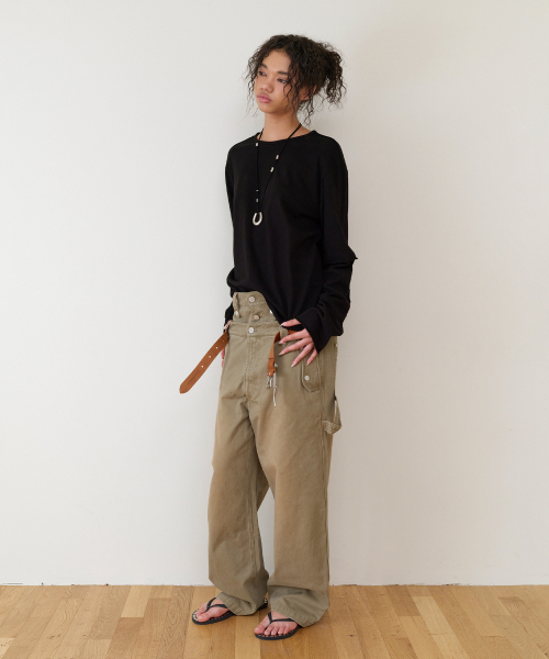 THEVINYLHOUSE(ザバイニルハウス)の「CUT-OFF LAYERED LS TEE BLACK(Tシャツ/カットソー・メンズ・その他・SMALL/MEDIUM/LARGE)」の18枚目の写真