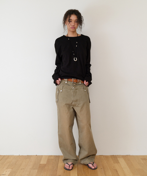 THEVINYLHOUSE(ザバイニルハウス)の「CUT-OFF LAYERED LS TEE BLACK(Tシャツ/カットソー・メンズ・その他・SMALL/MEDIUM/LARGE)」の20枚目の写真