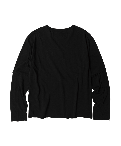 THEVINYLHOUSE(ザバイニルハウス)の「CUT-OFF LAYERED LS TEE BLACK(Tシャツ/カットソー・メンズ・その他・SMALL/MEDIUM/LARGE)」の22枚目の写真