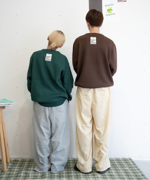 bashful base Oriental(バッシュフルベースオリエンタル)の「【bbO】バッシュフルくんニットプルオーバー(Tシャツ/カットソー・メンズ・グリーン/ブラウン/ブラック/アイボリー・LARGE/MEDIUM)」の7枚目の写真