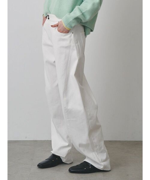 ELENDEEK(エレンディーク)の「フロントカーブパンツ(その他パンツ・レディース・ブラウン/オフホワイト・2/1)」の14枚目の写真