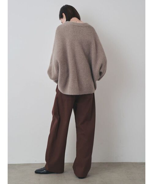 ELENDEEK(エレンディーク)の「フロントカーブパンツ(その他パンツ・レディース・ブラウン/オフホワイト・2/1)」の5枚目の写真