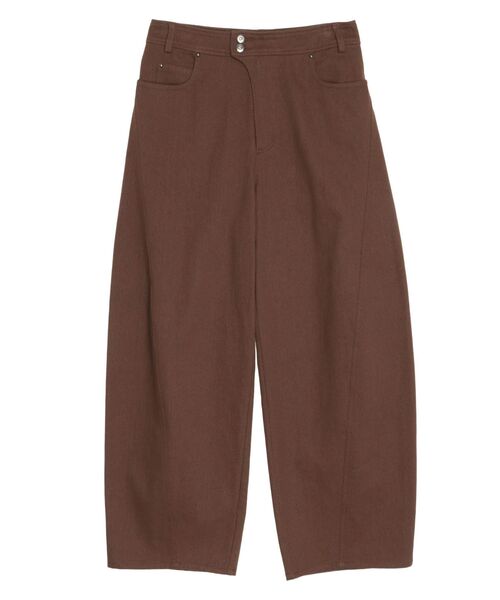 ELENDEEK(エレンディーク)の「フロントカーブパンツ(その他パンツ・レディース・ブラウン/オフホワイト・2/1)」の22枚目の写真