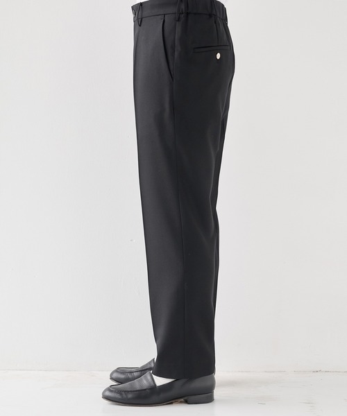 STUDIOUS(ステュディオス)の「【STUDIOUS】Woolycupra Pegtop Slacks(スラックス・メンズ・ブラウン/ブラック・2/3/1)」の8枚目の写真
