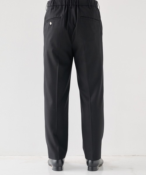 STUDIOUS(ステュディオス)の「【STUDIOUS】Woolycupra Pegtop Slacks(スラックス・メンズ・ブラウン/ブラック・2/3/1)」の9枚目の写真