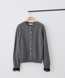 【J'aDoRe・一部店舗限定サイズ】レイヤードライクレースニットプルオーバー/イージーケア