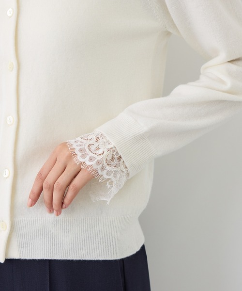 ROPE'(ロペ)の「【J'aDoRe・一部店舗限定サイズ】レイヤードライクレースニットプルオーバー/イージーケア(ニット/セーター・レディース・チャコールグレー/ブラック/オフホワイト・38)」の16枚目の写真