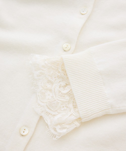 ROPE'(ロペ)の「【J'aDoRe・一部店舗限定サイズ】レイヤードライクレースニットプルオーバー/イージーケア(ニット/セーター・レディース・チャコールグレー/ブラック/オフホワイト・38)」の18枚目の写真