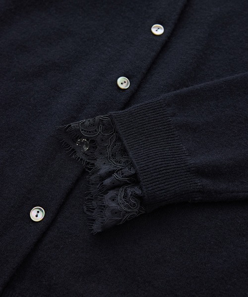 ROPE'(ロペ)の「【J'aDoRe・一部店舗限定サイズ】レイヤードライクレースニットプルオーバー/イージーケア(ニット/セーター・レディース・チャコールグレー/ブラック/オフホワイト・38)」の19枚目の写真