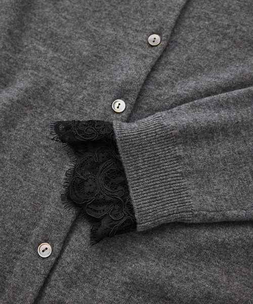 ROPE'(ロペ)の「【J'aDoRe・一部店舗限定サイズ】レイヤードライクレースニットプルオーバー/イージーケア(ニット/セーター・レディース・チャコールグレー/ブラック/オフホワイト・38)」の20枚目の写真