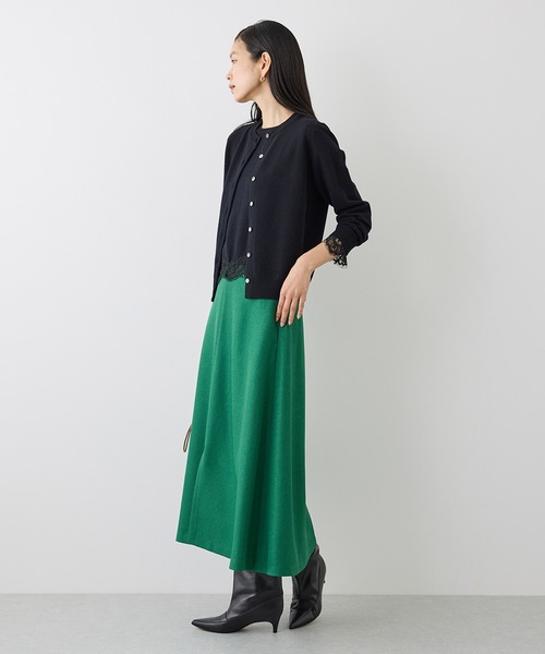 ROPE'(ロペ)の「【J'aDoRe・一部店舗限定サイズ】レイヤードライクレースニットプルオーバー/イージーケア(ニット/セーター・レディース・チャコールグレー/ブラック/オフホワイト・38)」の21枚目の写真