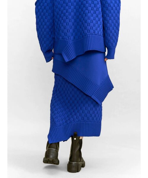 UN3D.（アンスリード）の「LINKS KNIT SEMI-FLARE SK / リンクスニットセミフレアスカート（スカート・レディース・ブラック/グレー/ブルー・38/36）」の12枚目の写真