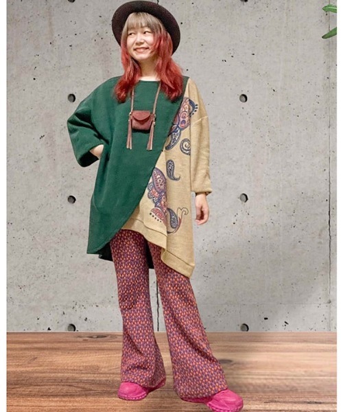 チャイハネ(チャイハネ)の「【チャイハネ】タビロマブーツカットパンツ(その他パンツ・レディース・オレンジ/ブルー・FREE)」の12枚目の写真