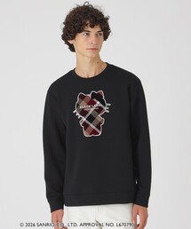 BLACK LABEL CRESTBRIDGE（ブラックレーベル・クレストブリッジ）の「【一部店舗限定】【ハローキティコラボ】クレストブリッジチェックシルエットキティスウェットシャツ（スウェット）」