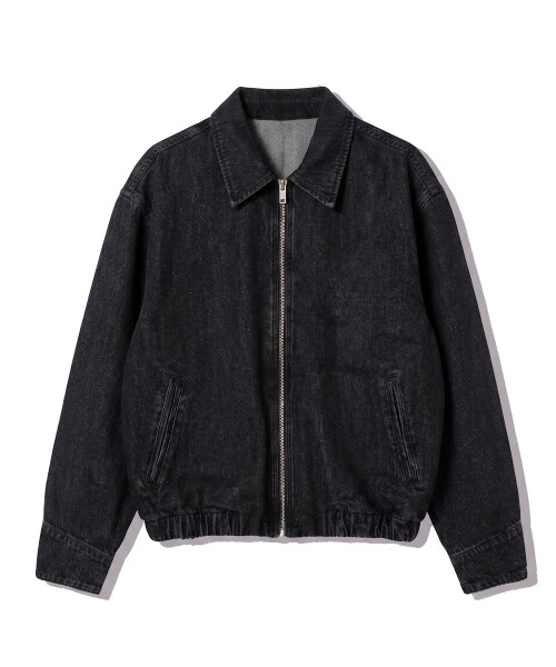 UNDEROFF(アンダーオフ)の「クロップドフィット ウォッシュドデニム ブルゾン ブラック(ブルゾン・メンズ・ブラック・MEDIUM/LARGE/X-LARGE)」の6枚目の写真