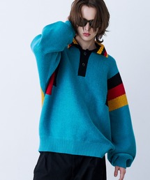 SeeSew（シーソー）の「【UNISEX】FOOTBALL KNIT POLO フットボールニットポロ（ポロシャツ）」