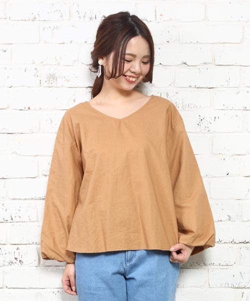 Kastane（カスタネ）の「ボリューム袖トップス（Tシャツ/カットソー・レディース・ピンク/その他11/オフホワイト/ネイビー・FREE）」の5枚目の写真