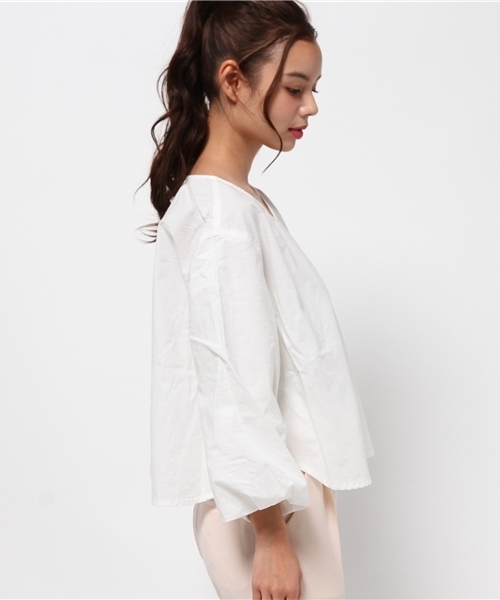 Kastane（カスタネ）の「ボリューム袖トップス（Tシャツ/カットソー・レディース・ピンク/その他11/オフホワイト/ネイビー・FREE）」の11枚目の写真