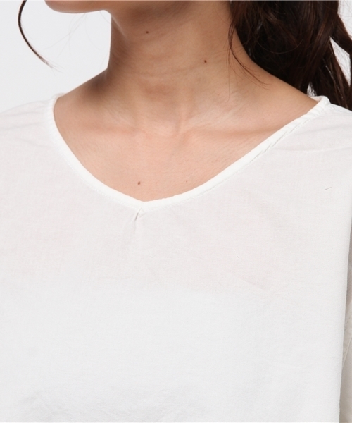 Kastane（カスタネ）の「ボリューム袖トップス（Tシャツ/カットソー・レディース・ピンク/その他11/オフホワイト/ネイビー・FREE）」の9枚目の写真