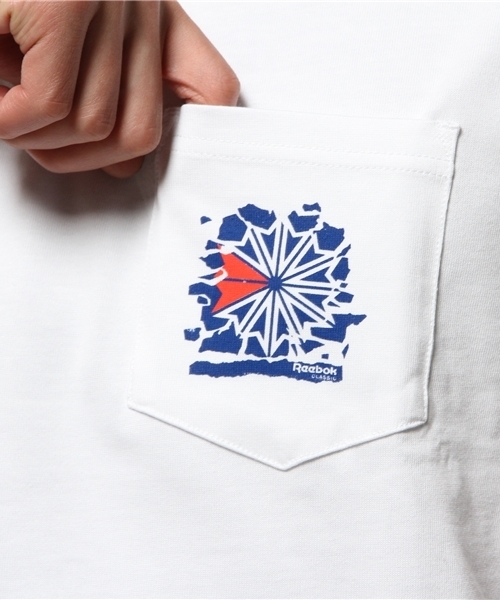 Reebok（リーボック）の「ポケットTシャツ Reebok CLASSIC（リーボック クラシック）（Tシャツ/カットソー・メンズ・レッド/ヘザ－グレー/ホワイト・MEDIUM/SMALL/X-LARGE/LARGE）」の7枚目の写真