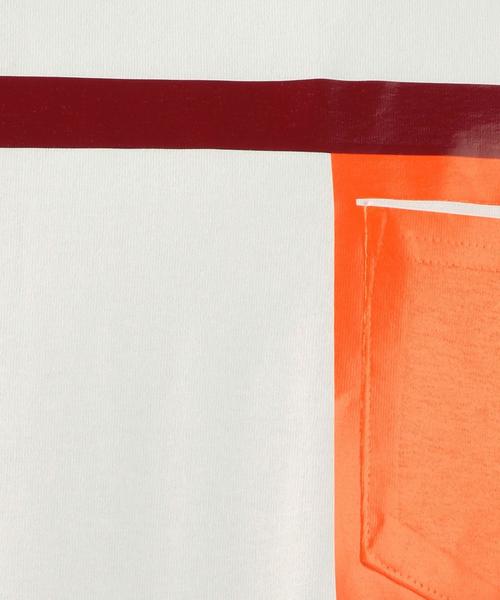 TOGA(トーガ)の「TOGA Odds&Ends(トーガ オッズ&エンズ) POCKET T 3(Tシャツ/カットソー・メンズ・オレンジ/ネイビー・2/3)」の9枚目の写真
