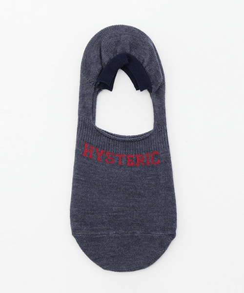 HYSTERIC GLAMOUR（ヒステリックグラマー）の「LOGOインステップソックス（ソックス/靴下・レディース・ピンク/ネイビー/トップグレー/チャコールグレー・FREE）」の3枚目の写真