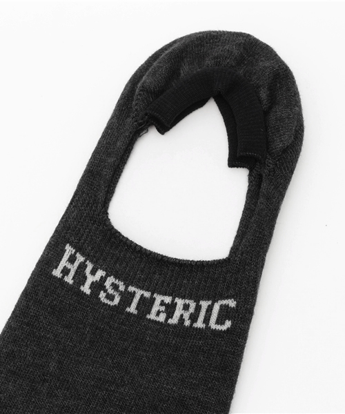 HYSTERIC GLAMOUR（ヒステリックグラマー）の「LOGOインステップソックス（ソックス/靴下・レディース・ピンク/ネイビー/トップグレー/チャコールグレー・FREE）」の5枚目の写真