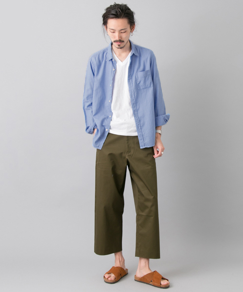 URBAN RESEARCH（アーバンリサーチ）の「URBAN RESEARCH スラブガーゼシャツ（シャツ/ブラウス・メンズ・ブルー/ホワイト/ブラック・LARGE/MEDIUM）」の12枚目の写真