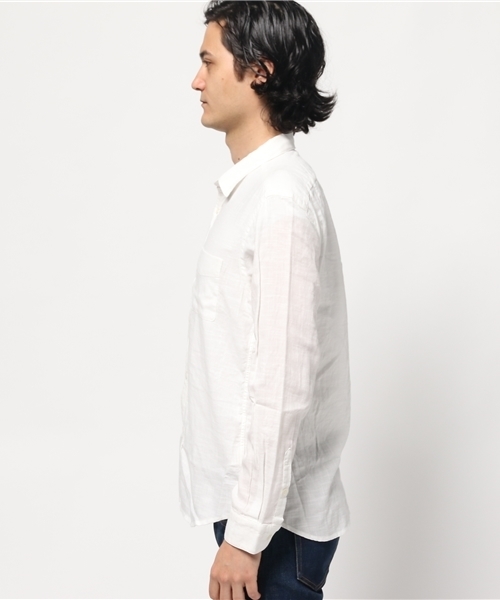 URBAN RESEARCH（アーバンリサーチ）の「URBAN RESEARCH スラブガーゼシャツ（シャツ/ブラウス・メンズ・ブルー/ホワイト/ブラック・LARGE/MEDIUM）」の4枚目の写真