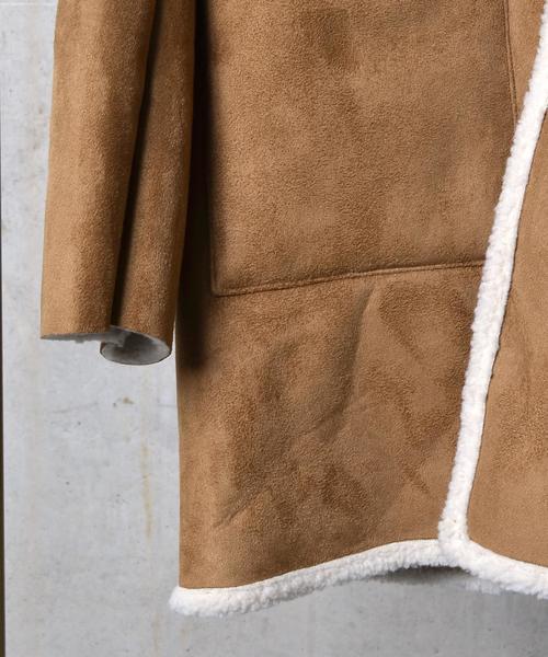 SHIPS JET BLUE（シップスジェットブルー）の「SHIPS JET BLUE: フェイクムートンコート■（ムートンコート・メンズ・カーキ/ブラック・MEDIUM/SMALL/LARGE）」の15枚目の写真