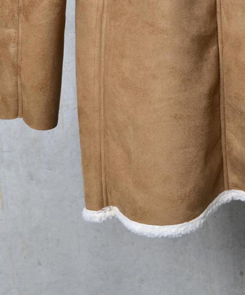 SHIPS JET BLUE（シップスジェットブルー）の「SHIPS JET BLUE: フェイクムートンコート■（ムートンコート・メンズ・カーキ/ブラック・MEDIUM/SMALL/LARGE）」の11枚目の写真