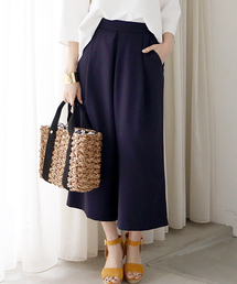 N.（N. Natural Beauty Basic） | ダブルクロスタックガウチョ(その他パンツ)