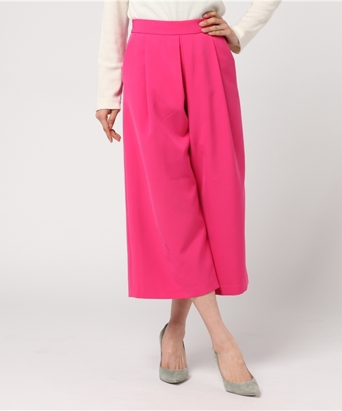 N.（N. Natural Beauty Basic）（エヌエヌナチュラルビューティーベーシック）の「ダブルクロスタックガウチョ（その他パンツ・レディース・ネイビー/ホワイト/ピンク・MEDIUM）」の13枚目の写真