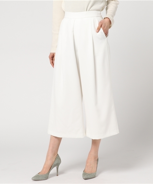 N.（N. Natural Beauty Basic）（エヌエヌナチュラルビューティーベーシック）の「ダブルクロスタックガウチョ（その他パンツ・レディース・ネイビー/ホワイト/ピンク・MEDIUM）」の15枚目の写真