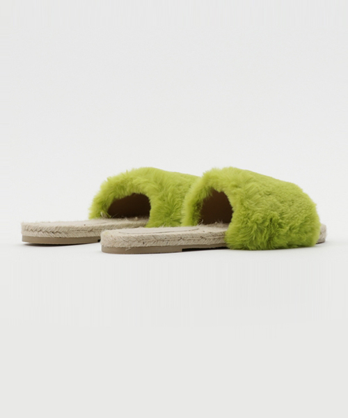 WEGO（ウィゴー）の「DISPARK/カラーファーエスパドリーユ（サンダル・レディース・ピンク/イエロー・MEDIUM/LARGE）」の9枚目の写真