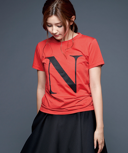 TRUNO by NOISE MAKER(トルノバイノイズメーカー)の「【新色追加】プリントTシャツ/typography(Tシャツ/カットソー・レディース・ホワイト/ブラック/ピンク/ラベンダー/レッド・36/38)」の5枚目の写真