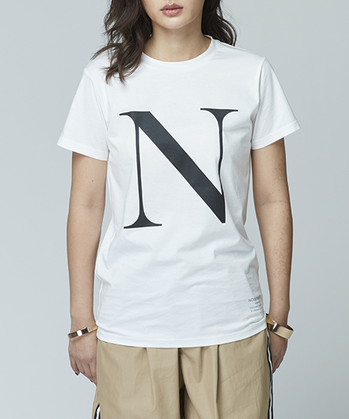 TRUNO by NOISE MAKER(トルノバイノイズメーカー)の「【新色追加】プリントTシャツ/typography(Tシャツ/カットソー・レディース・ホワイト/ブラック/ピンク/ラベンダー/レッド・36/38)」の9枚目の写真