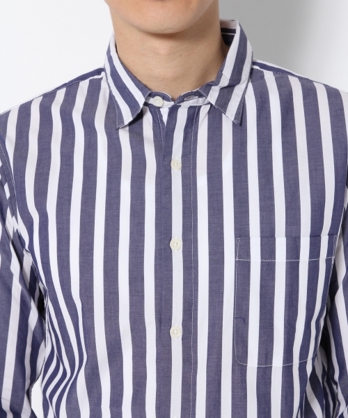 GLOBAL WORK(グローバルワーク)の「ストレッチブロードガラ長袖/764165(シャツ/ブラウス・メンズ・ワインレッド/ライトブルー・X-LARGE/SMALL/MEDIUM/LARGE)」の5枚目の写真