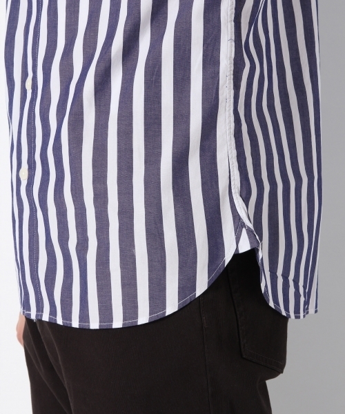 GLOBAL WORK(グローバルワーク)の「ストレッチブロードガラ長袖/764165(シャツ/ブラウス・メンズ・ワインレッド/ライトブルー・X-LARGE/SMALL/MEDIUM/LARGE)」の8枚目の写真